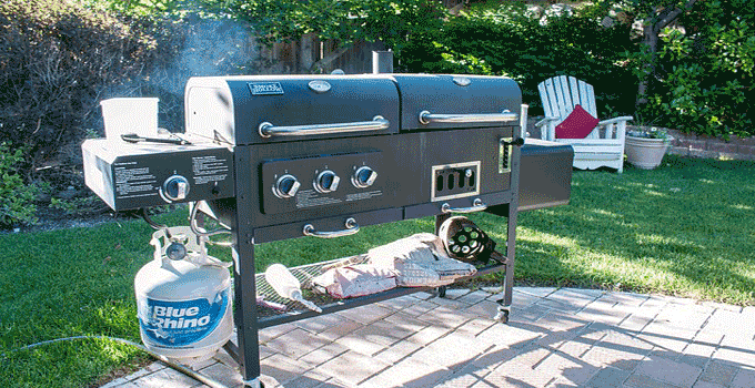 backyard barbecue setup